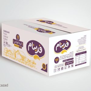 بسته بندی کره حیوانی پاستوریزه 100 گرمی